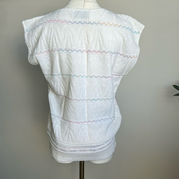 Vintage Women’s Cottagecore Soft Girl Spring Lightweight‎ Knit Sweater Top Med - Picture 3 of 7